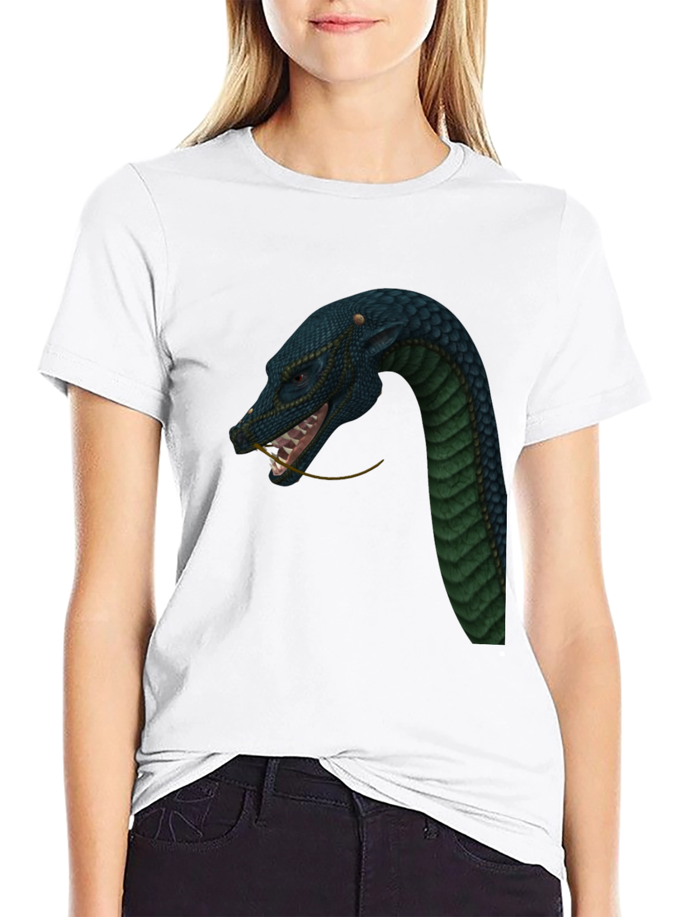 Dragon Snake T-Shirt - Black Graphic Tee