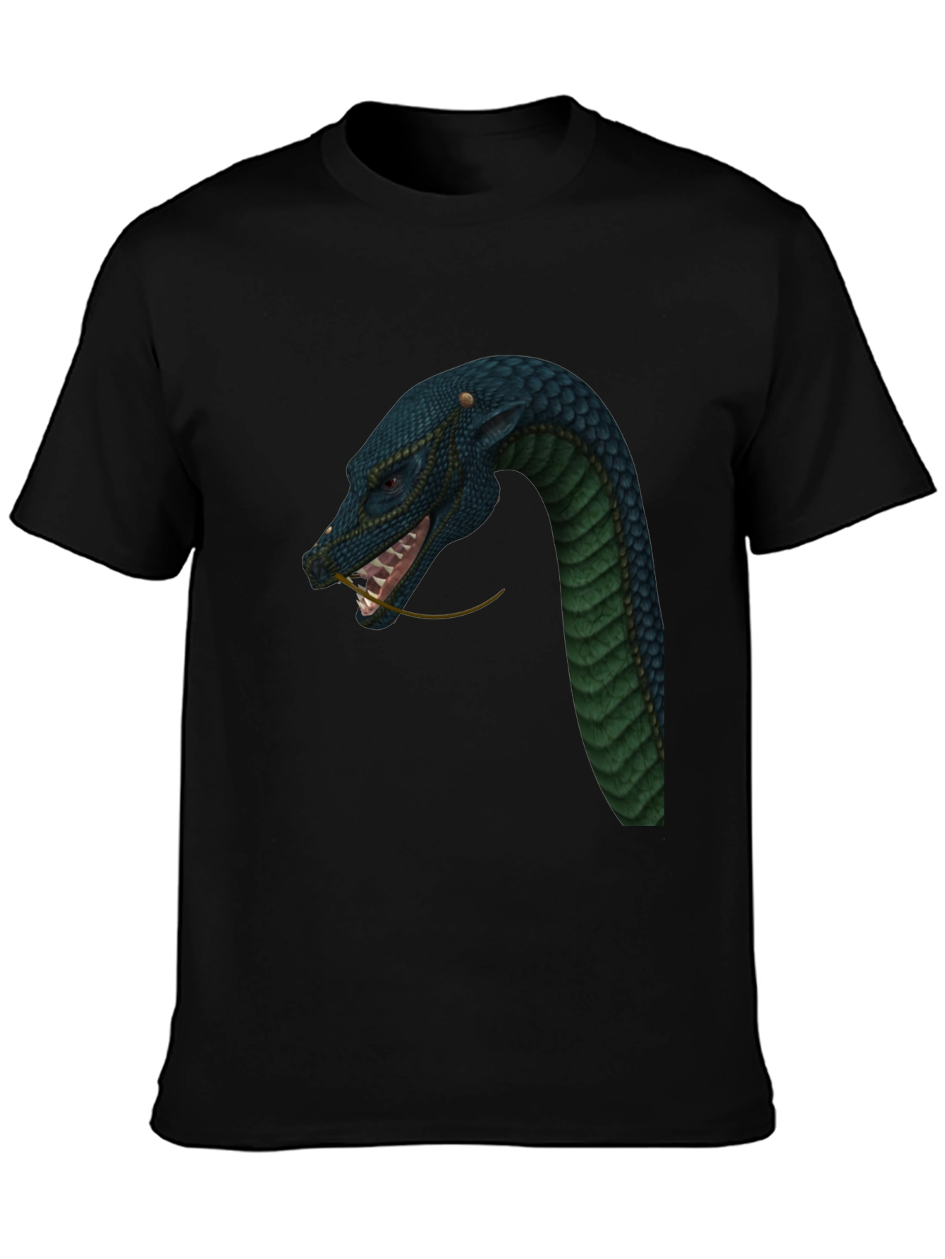 Dragon Snake T-Shirt - Black Graphic Tee
