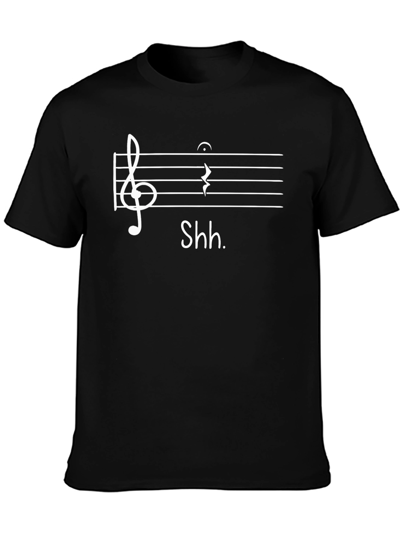 Musical Silence T-Shirt - Shh Rest Design