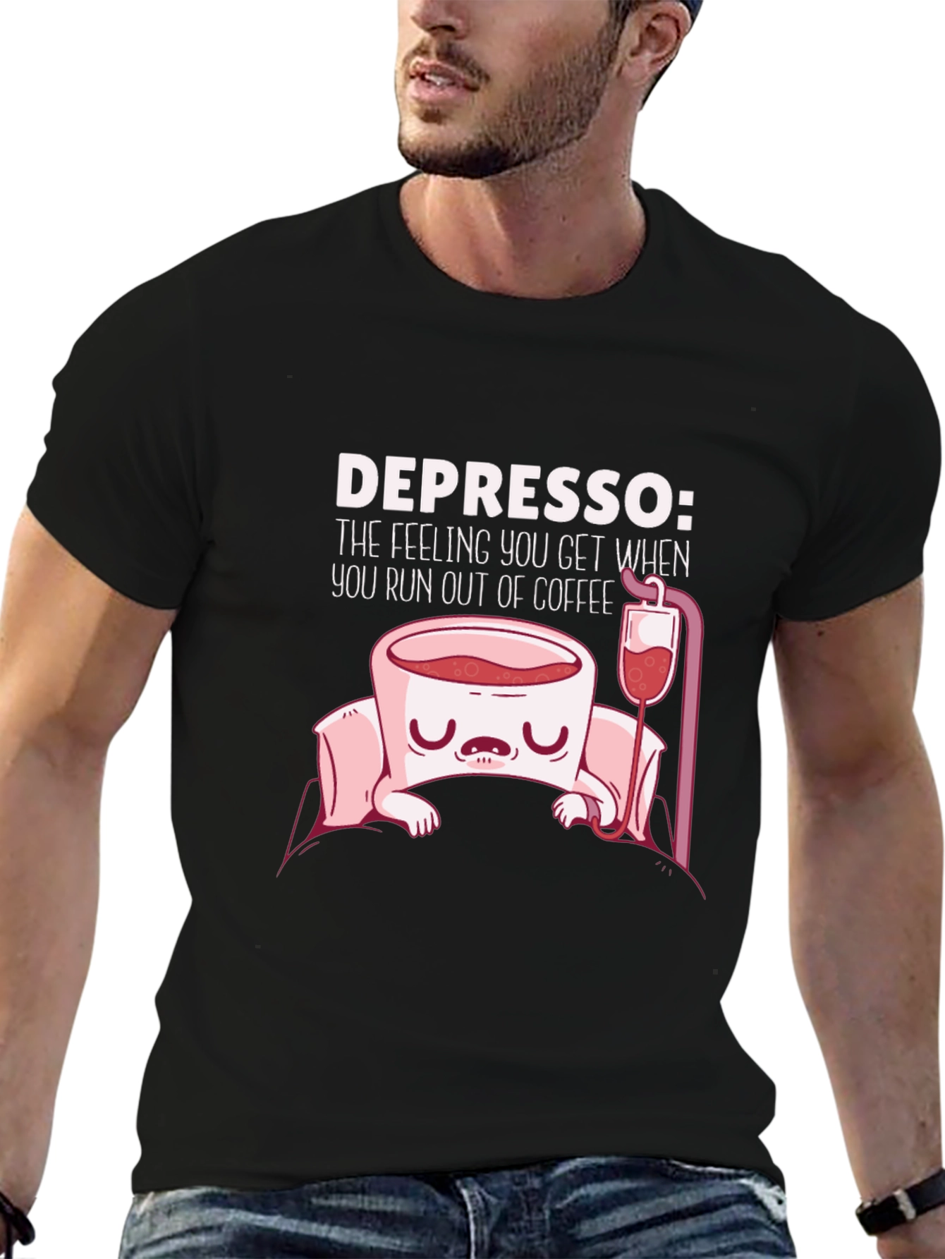 Depresso Funny Coffee T-Shirt