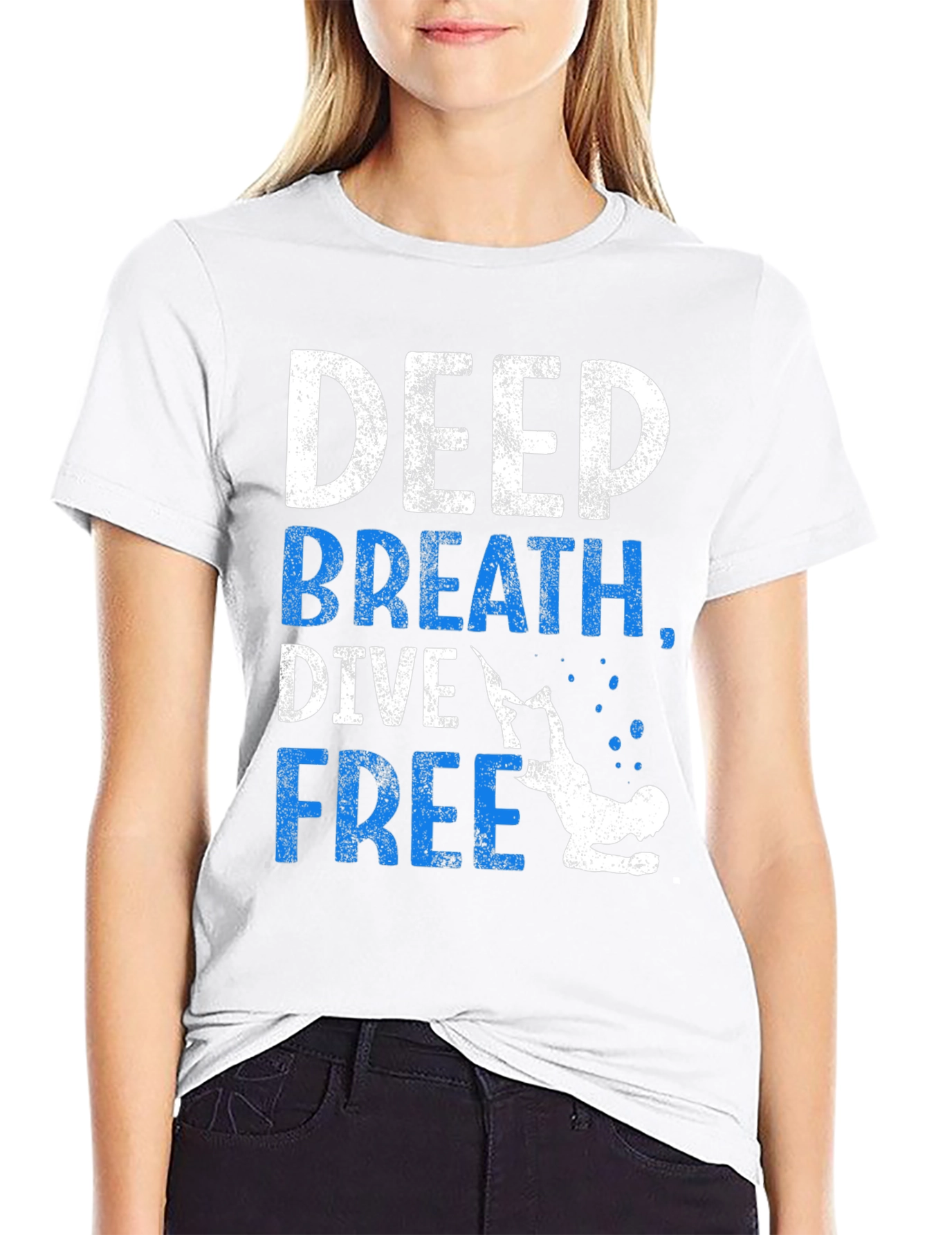 Deep Breath Dive Free T-Shirt
