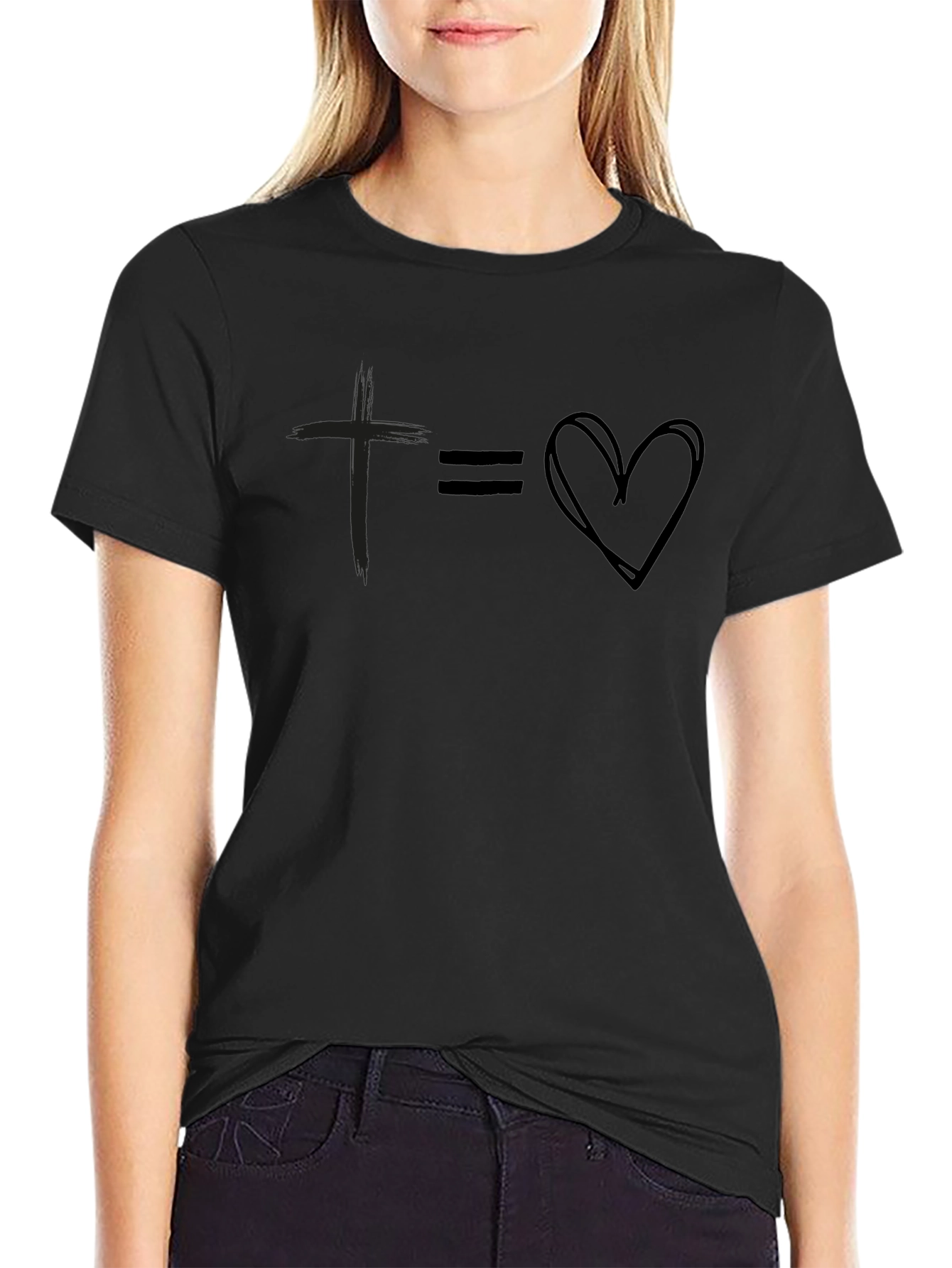 Faith Equals Love Graphic Tee - Unisex Soft Cotton