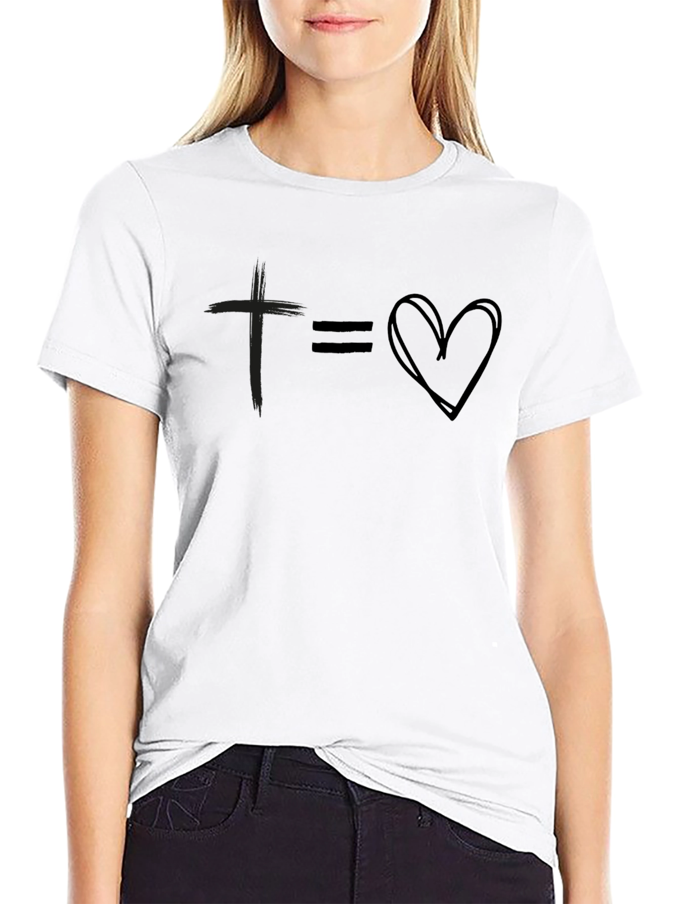 Faith Equals Love Graphic Tee - Unisex Soft Cotton