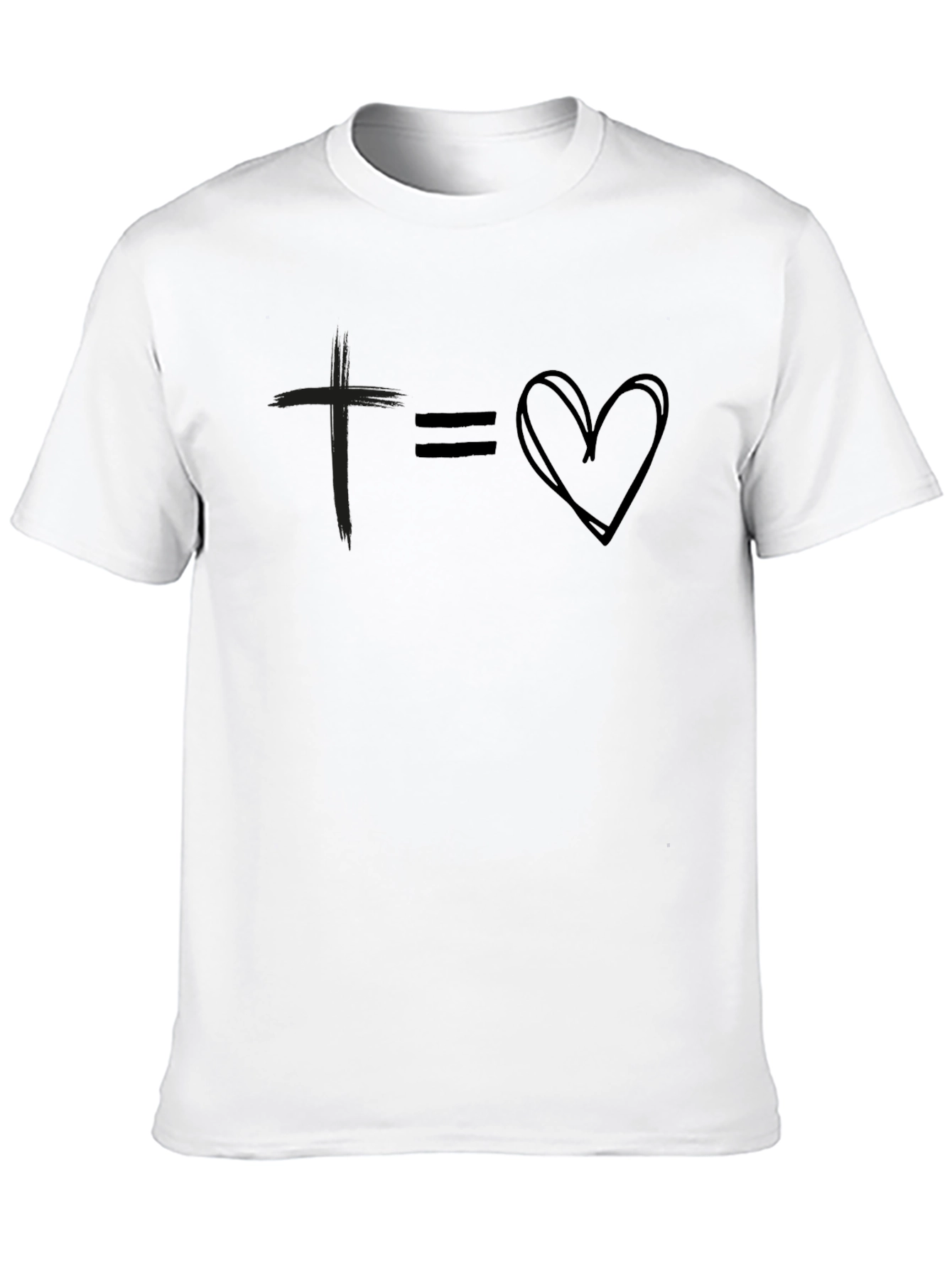 Faith Equals Love Graphic Tee - Unisex Soft Cotton