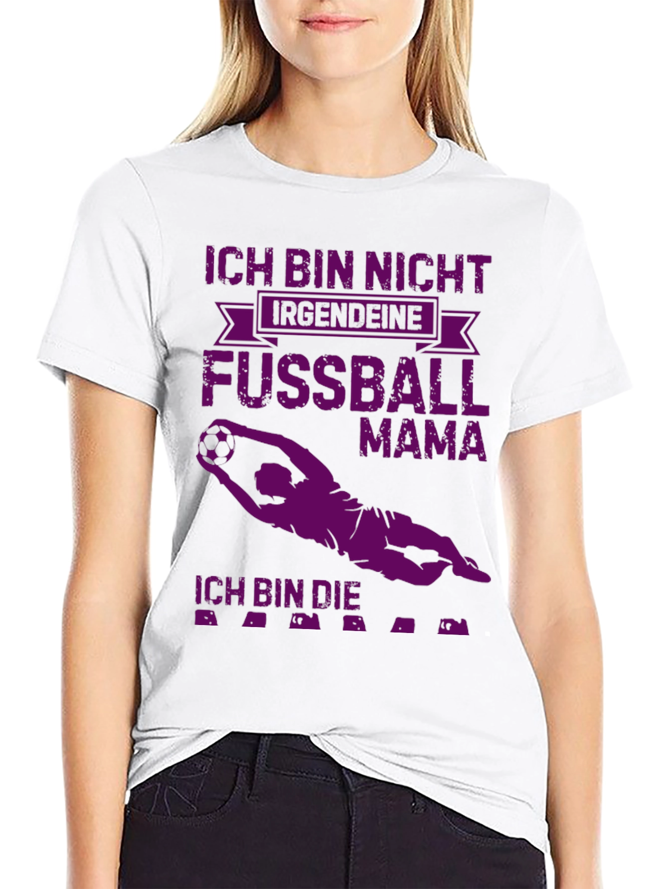 Soccer Mom Goalie Graphic Tee - Funny German T-Shirt