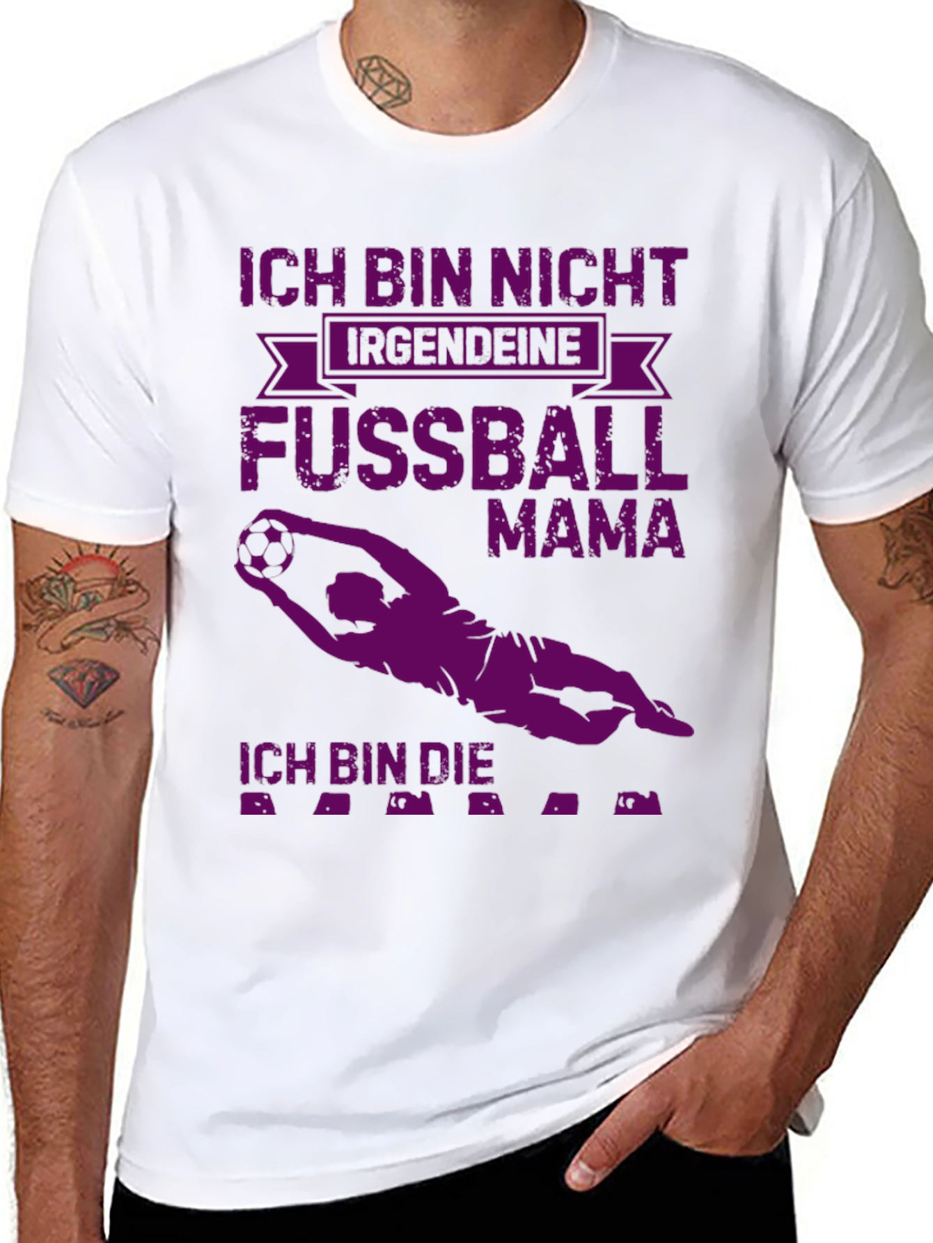 Soccer Mom Goalie Graphic Tee - Funny German T-Shirt