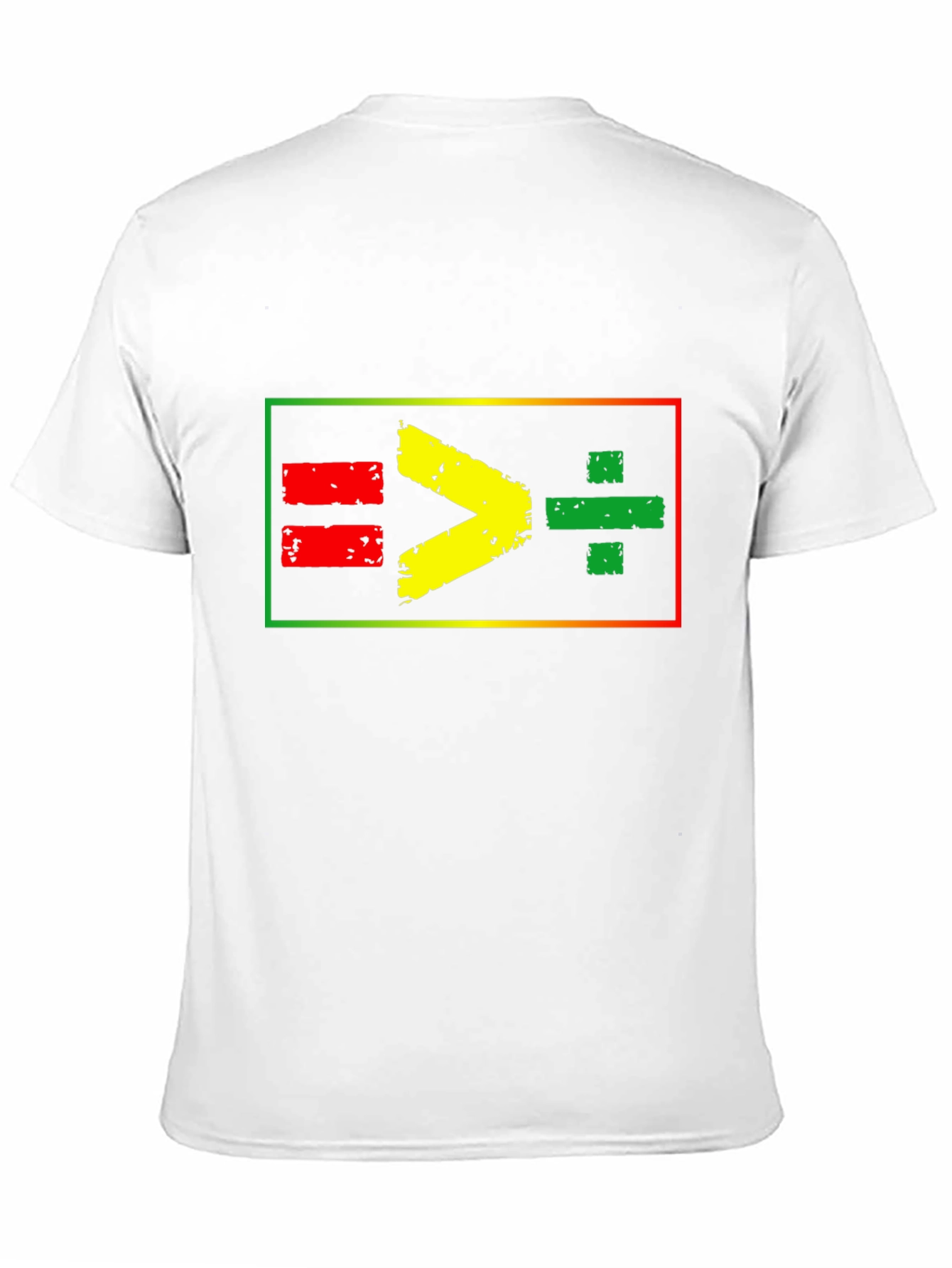 Equality Greater Than Divide Graphic Tee - Black
