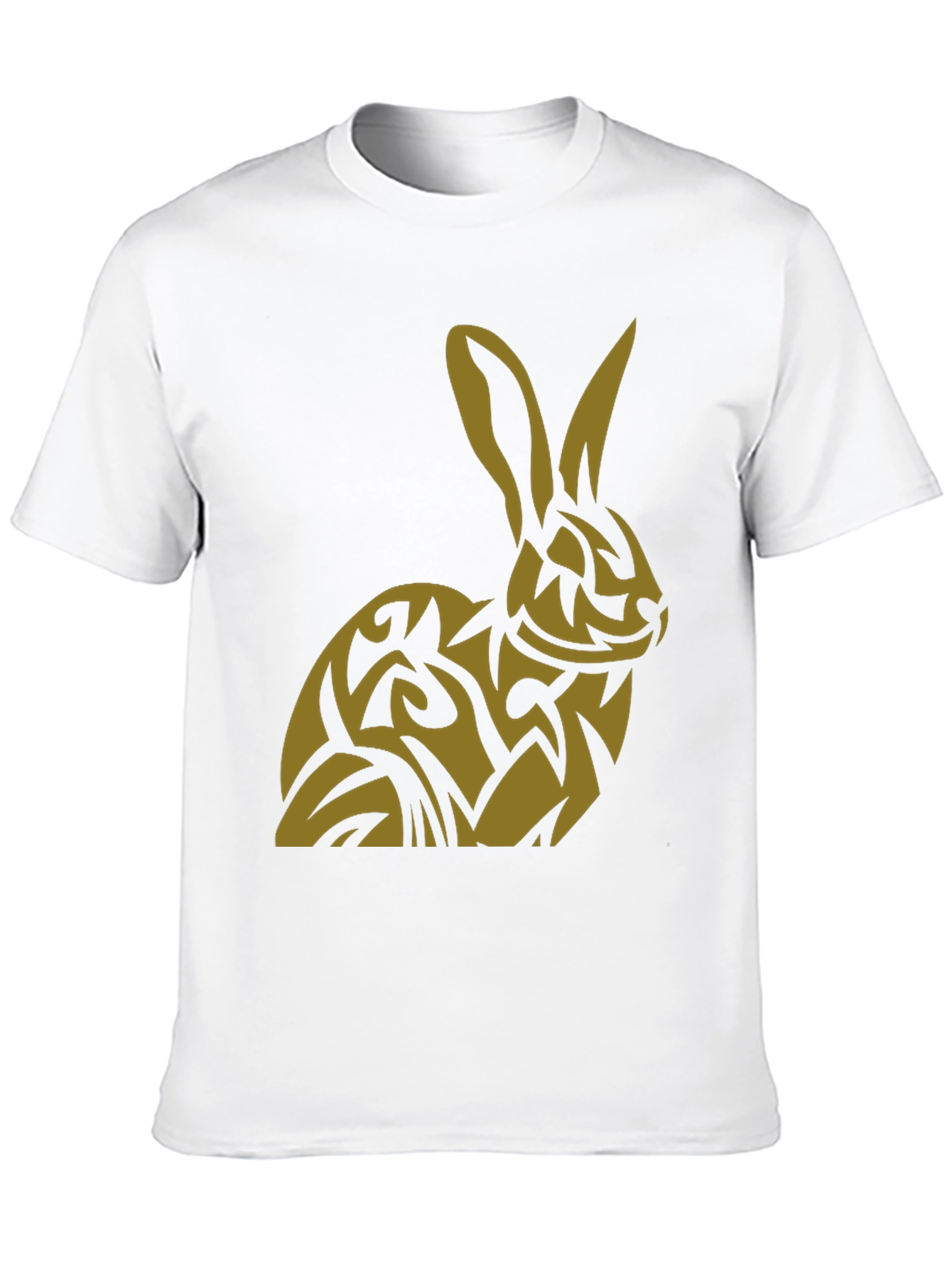 Rabbit Tribal Tattoo Style Graphic T-Shirt