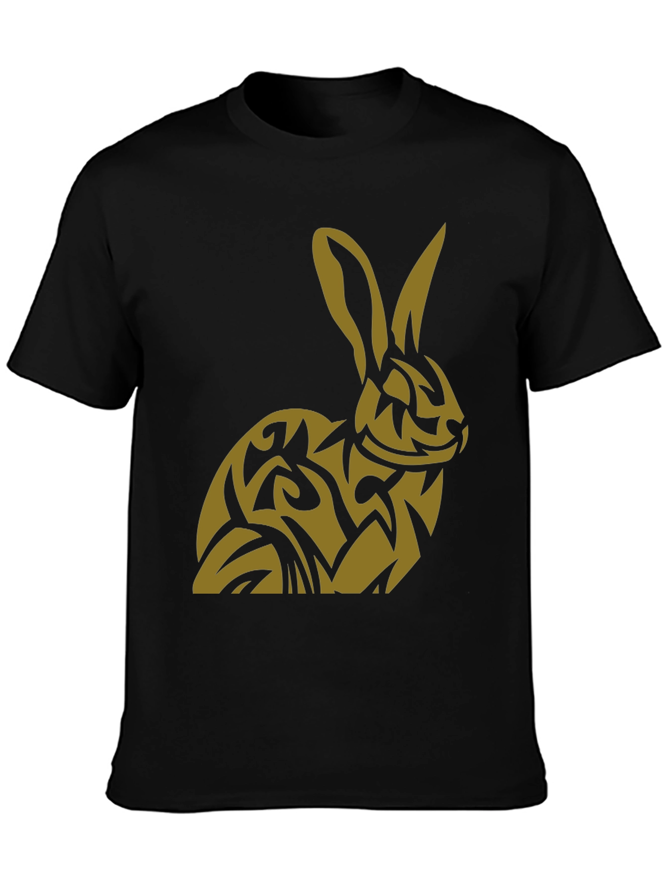 Rabbit Tribal Tattoo Style Graphic T-Shirt
