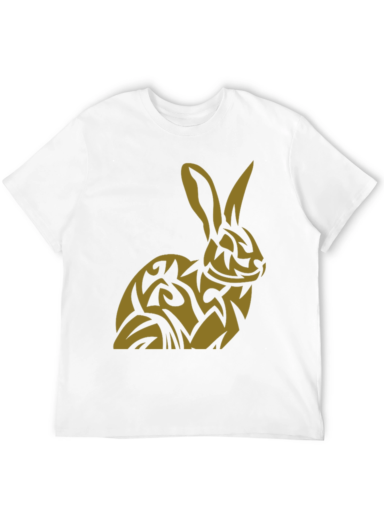 Rabbit Tribal Tattoo Style Graphic T-Shirt