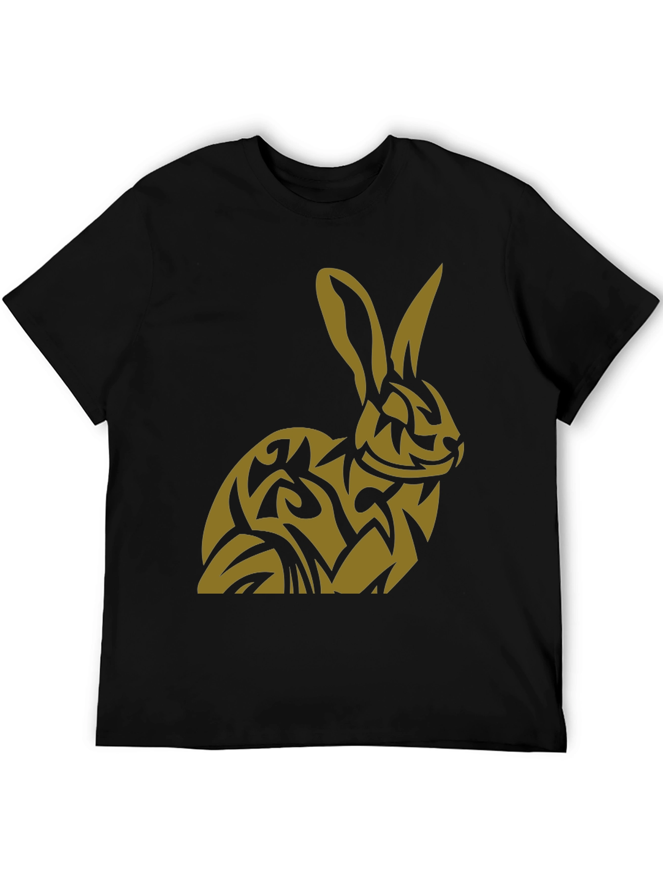 Rabbit Tribal Tattoo Style Graphic T-Shirt