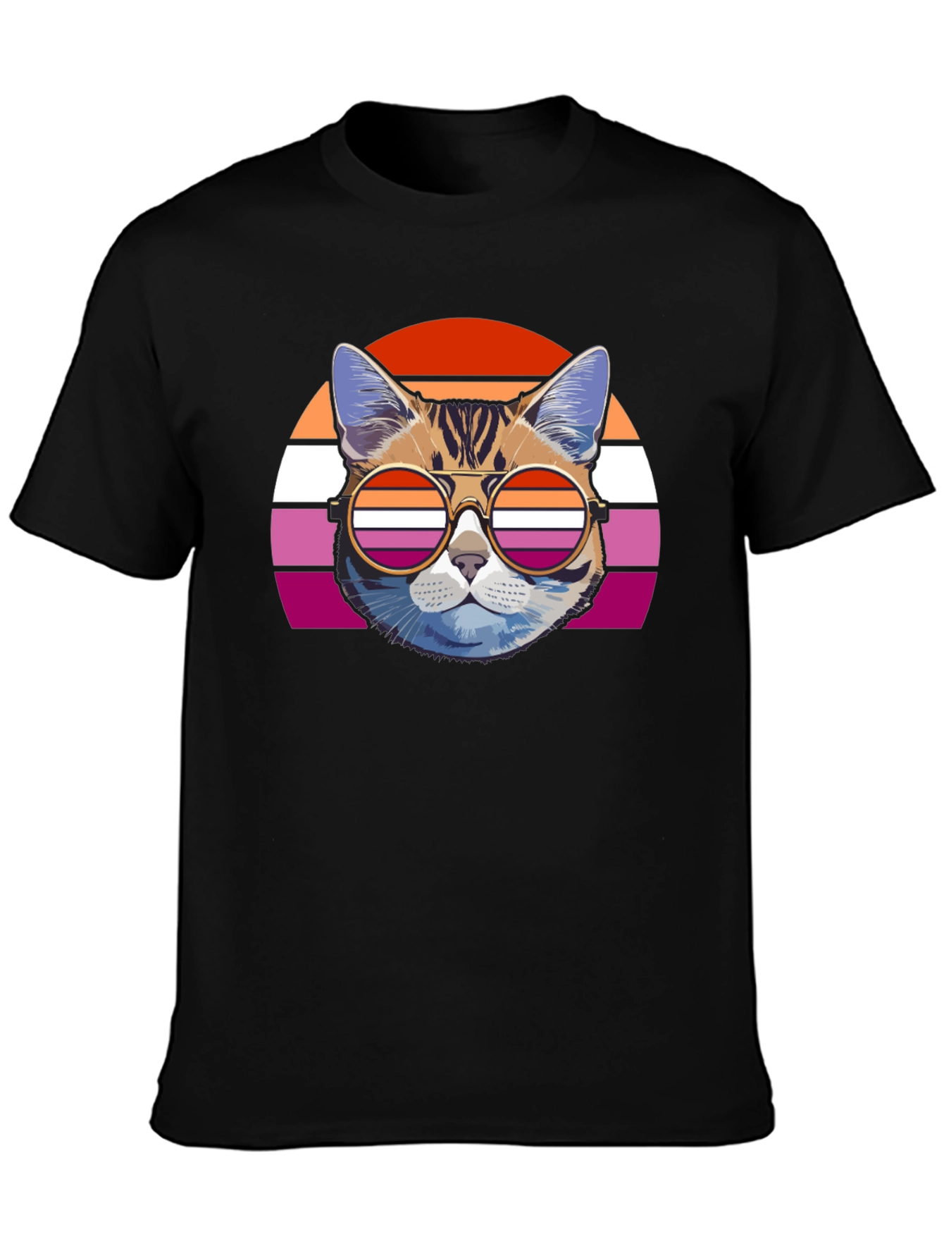 Retro Lesbian Cat T-Shirt