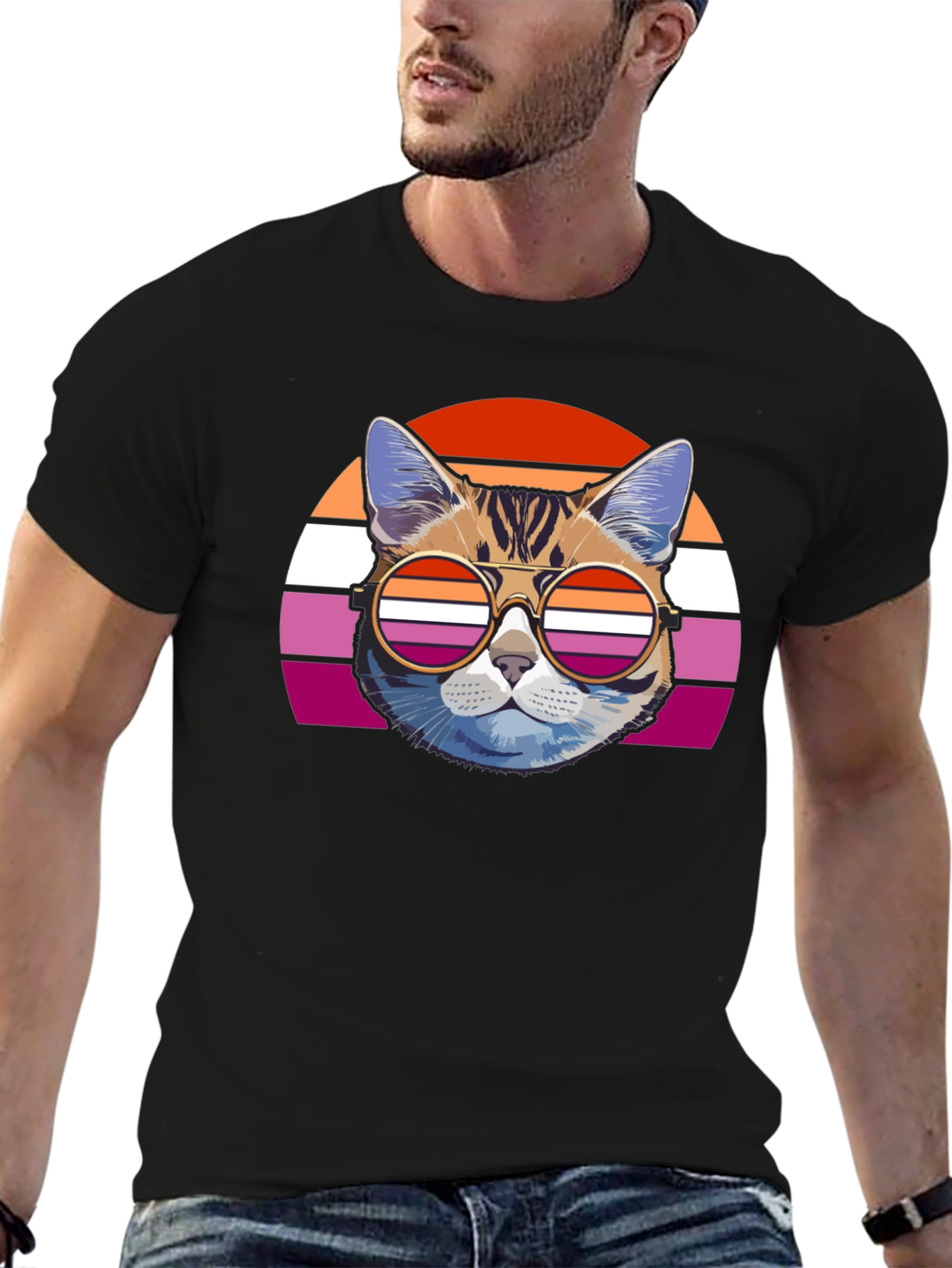 Retro Lesbian Cat T-Shirt