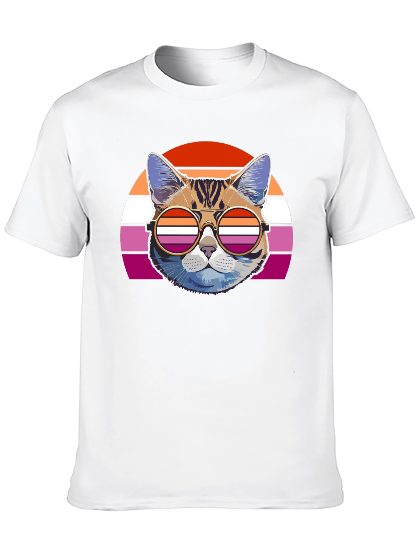 Retro Lesbian Cat T-Shirt