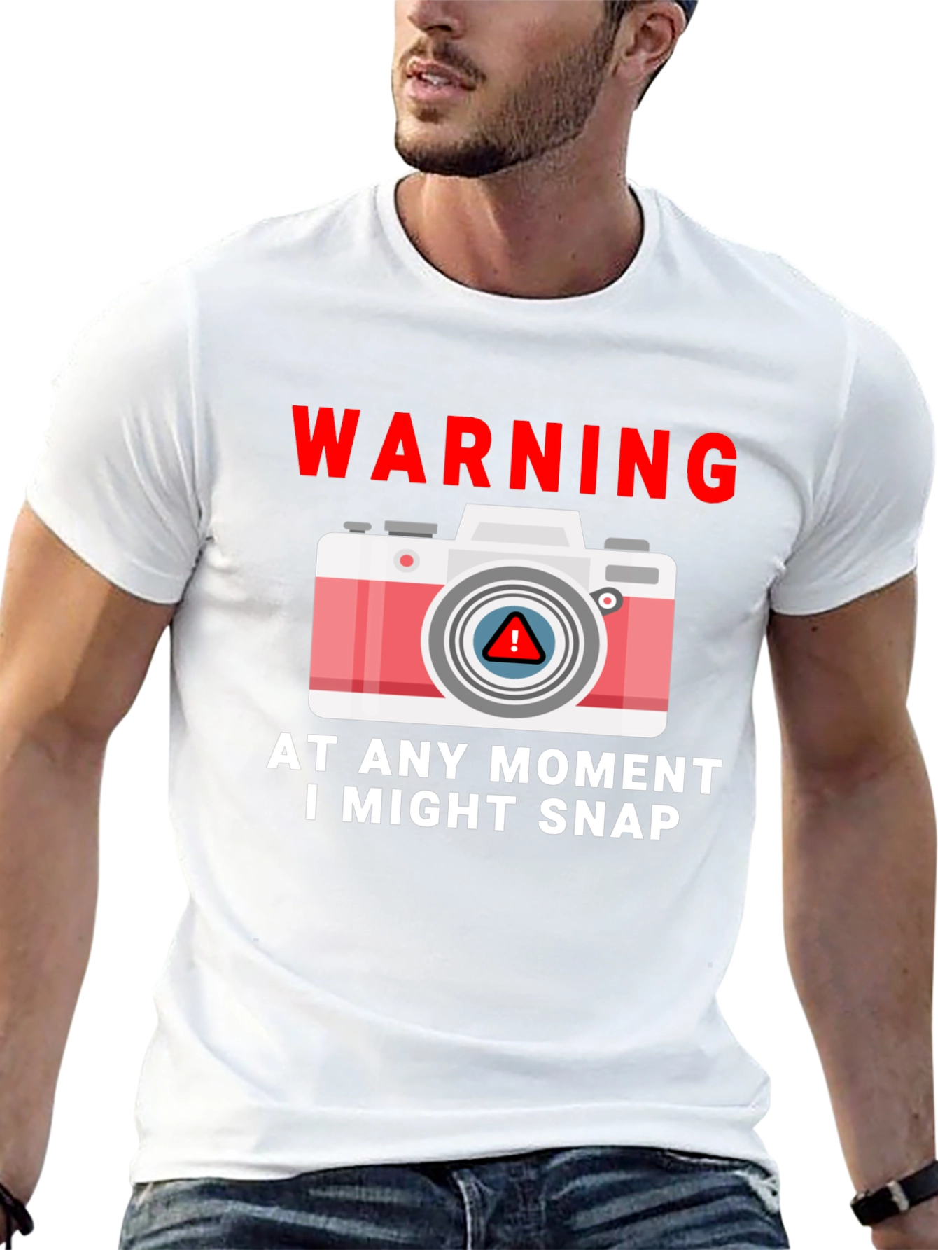Warning Snap T-Shirt