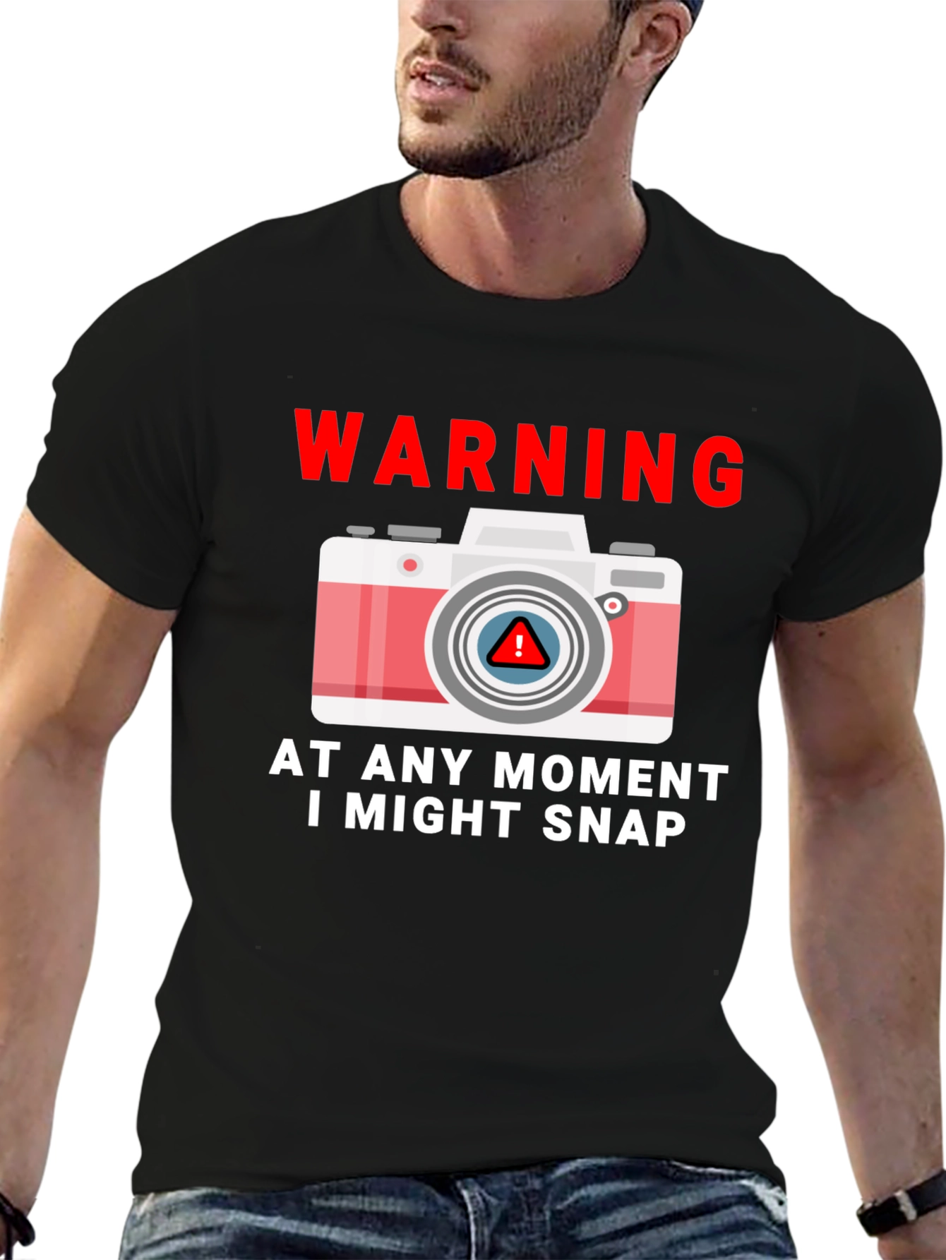 Warning Snap T-Shirt