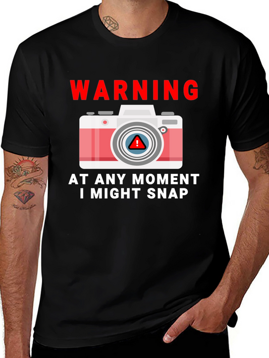 Warning Snap T-Shirt