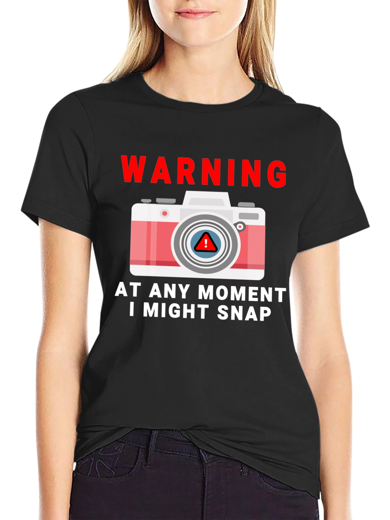 Warning Snap T-Shirt