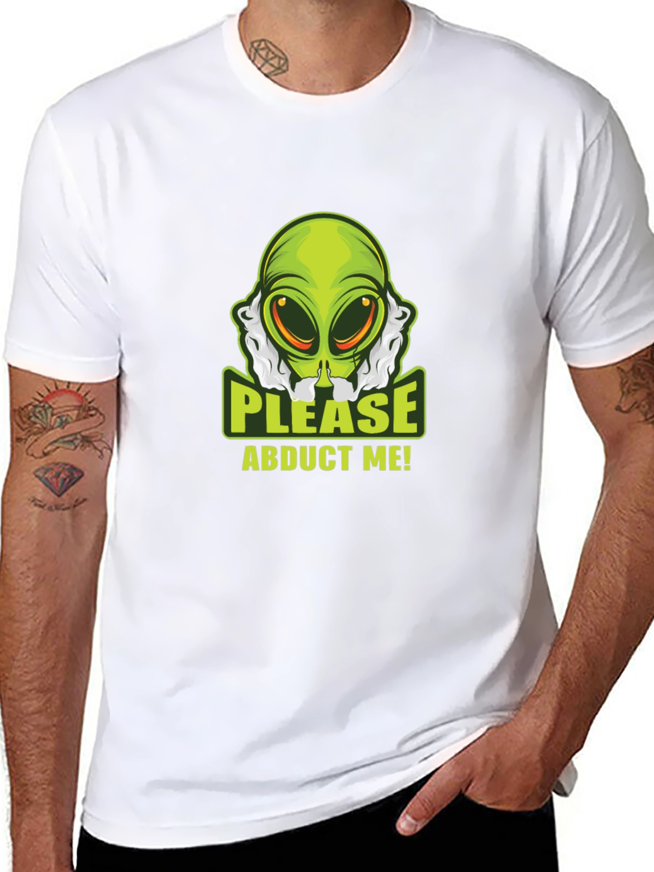 Alien Abduction T-Shirt - Please Abduct Me Tee