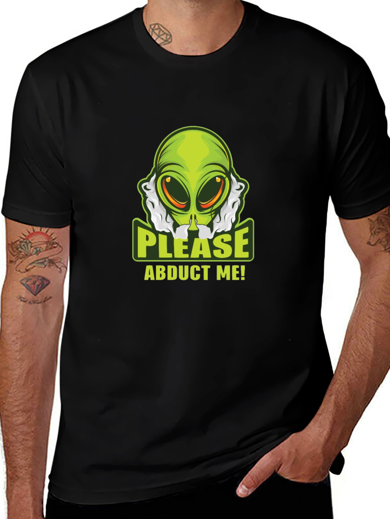 Alien Abduction T-Shirt - Please Abduct Me Tee