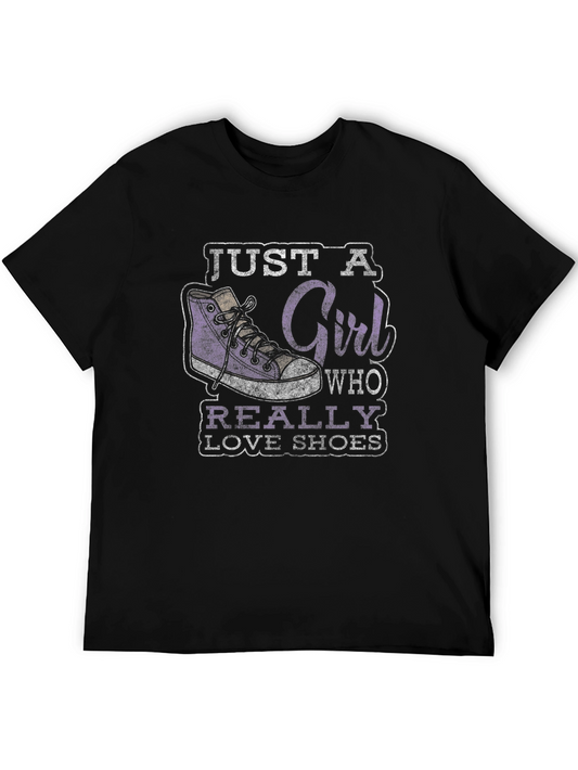 Just a Girl Who Really Loves Shoes Graphic Tee