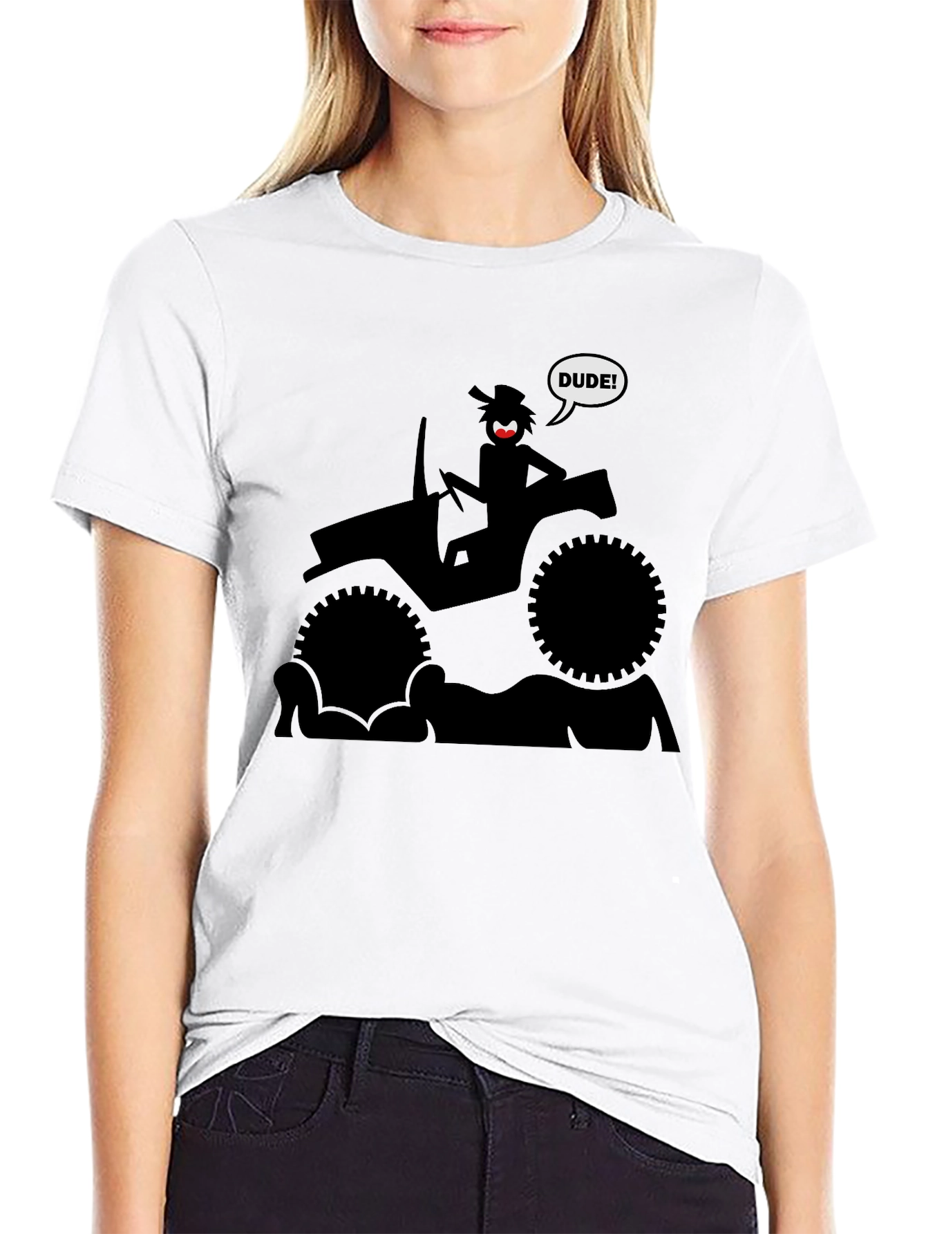 Off-Road Dude Graphic T-Shirt - Black