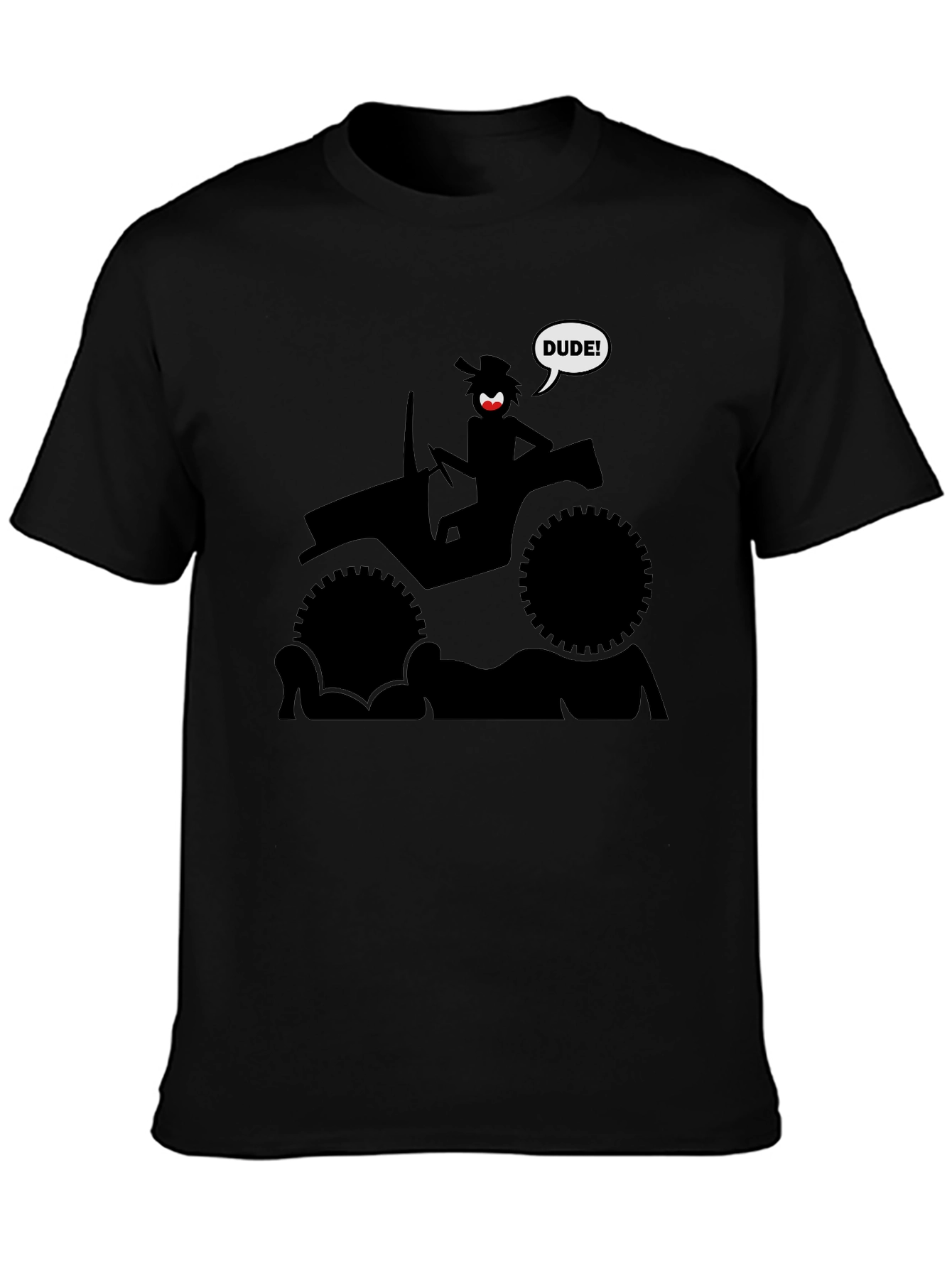 Off-Road Dude Graphic T-Shirt - Black