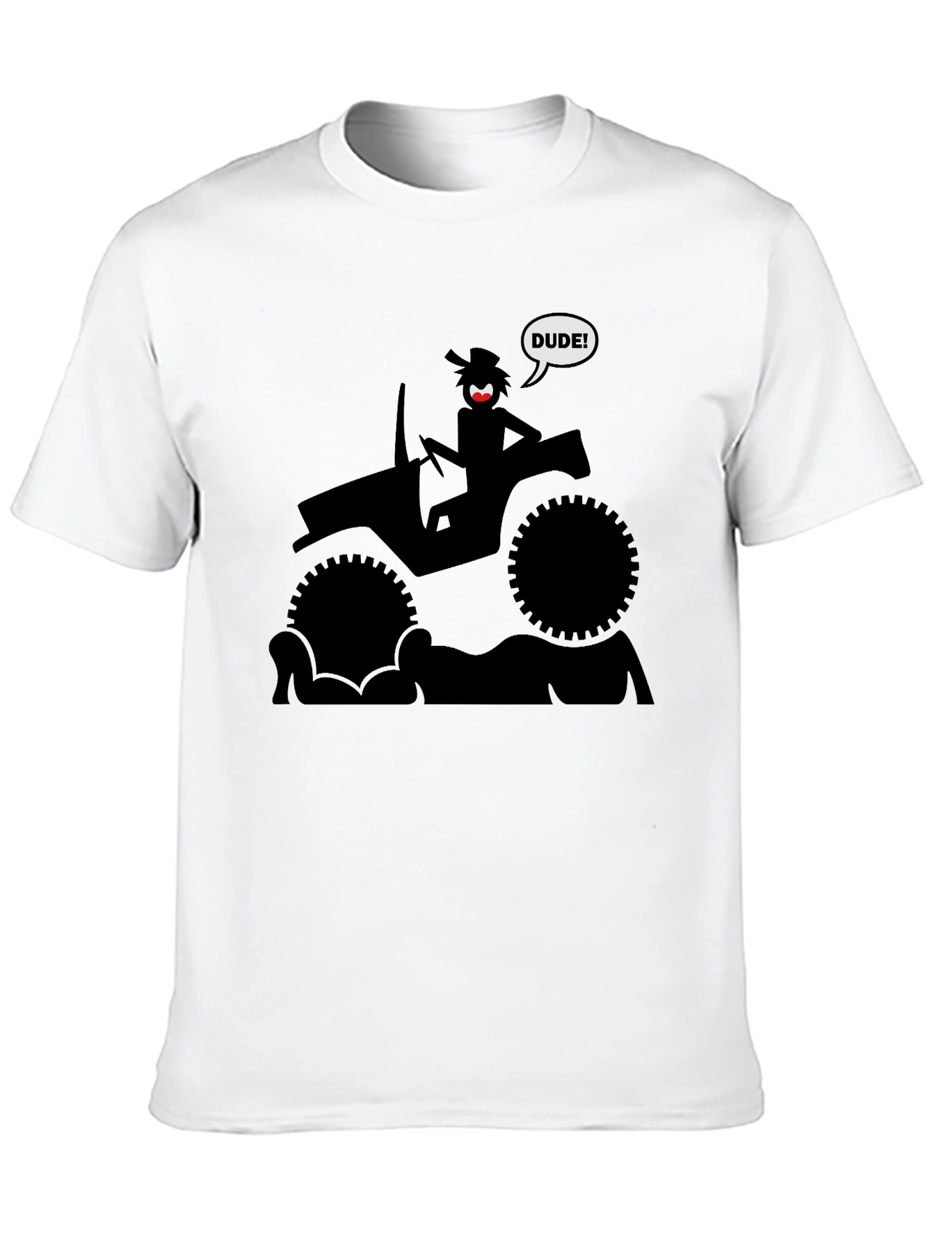 Off-Road Dude Graphic T-Shirt - Black