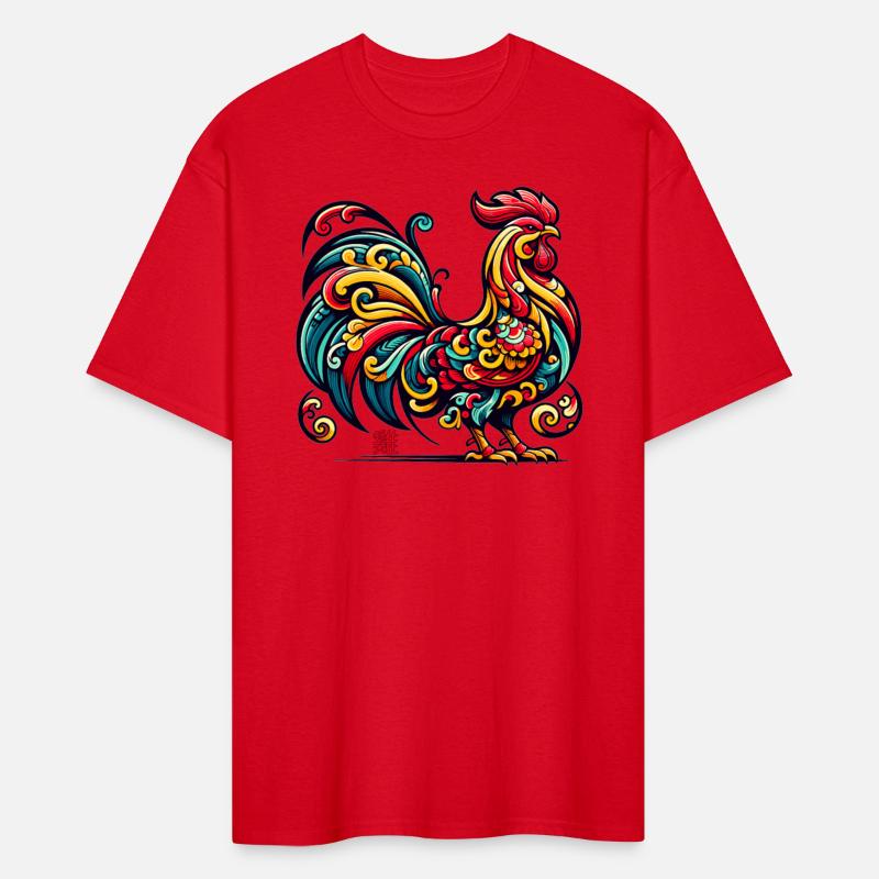 Elegant Chinese Zodiac Rooster Artistic Design