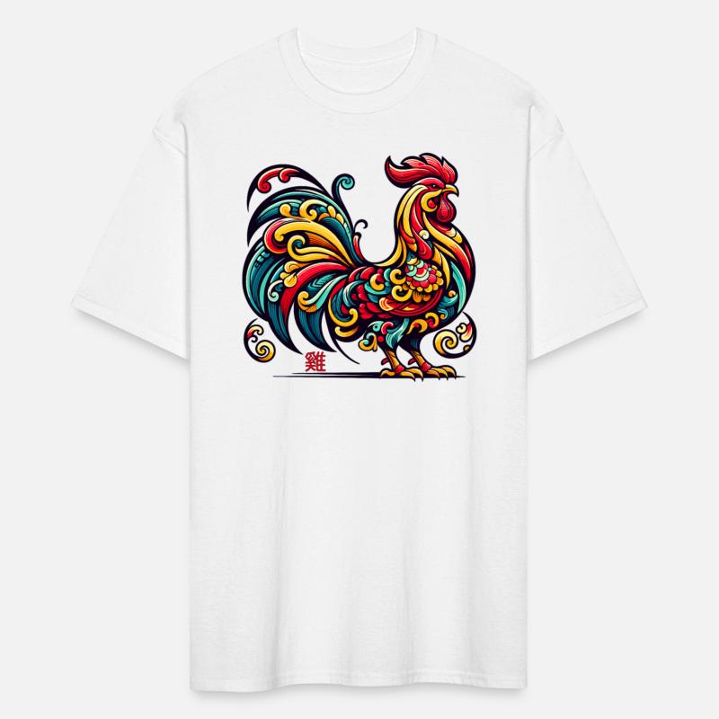 Elegant Chinese Zodiac Rooster Artistic Design
