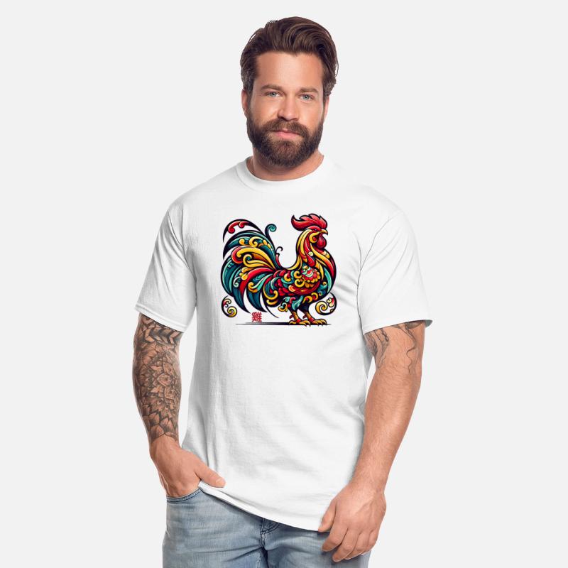 Elegant Chinese Zodiac Rooster Artistic Design