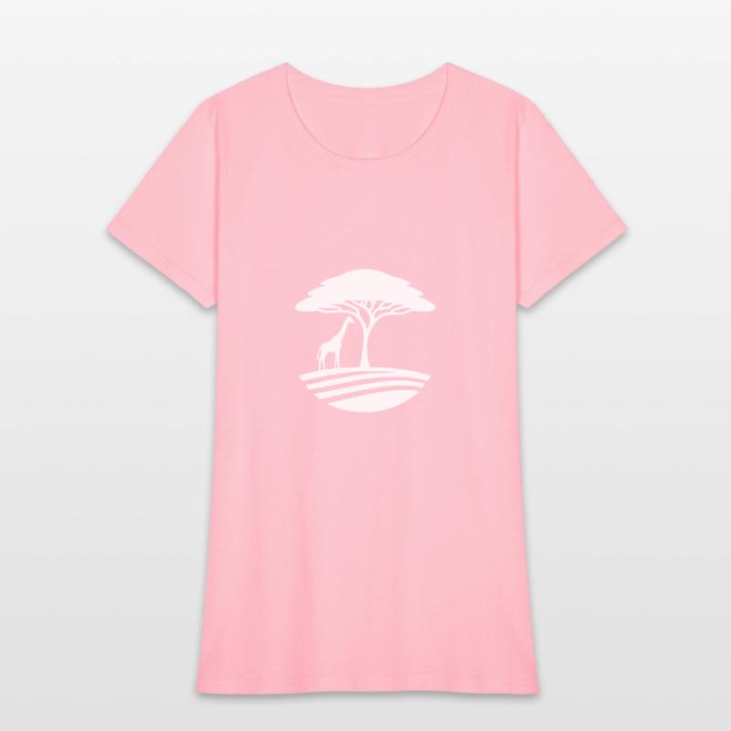 Elegant Giraffe Silhouette Under An Tree