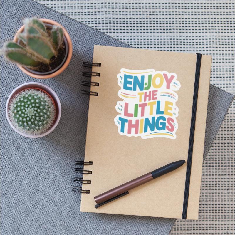 "Enjoy the little things " t shirt design.