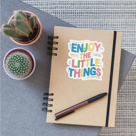 "Enjoy the little things " t shirt design.