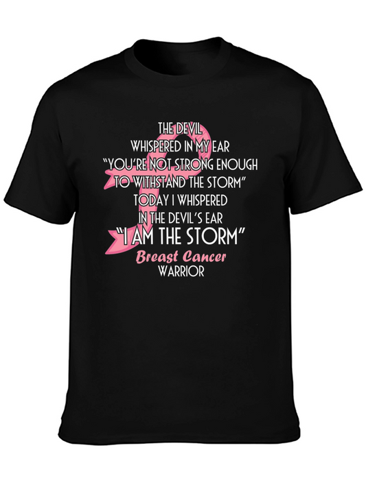 Breast Cancer Warrior T-Shirt:  I Am The Storm Tee