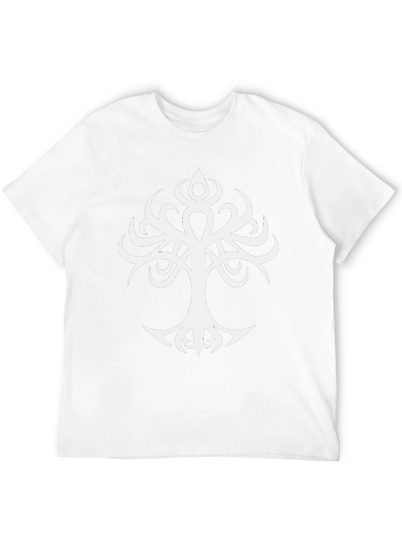 Tribal Tree Graphic Black T-Shirt