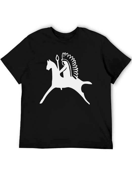 Native American Horse Rider Graphic Tee