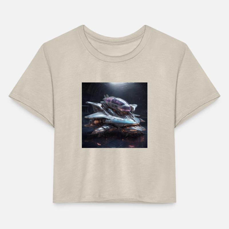 Ethereal Nexus: The Futuristic Starship Hangar"