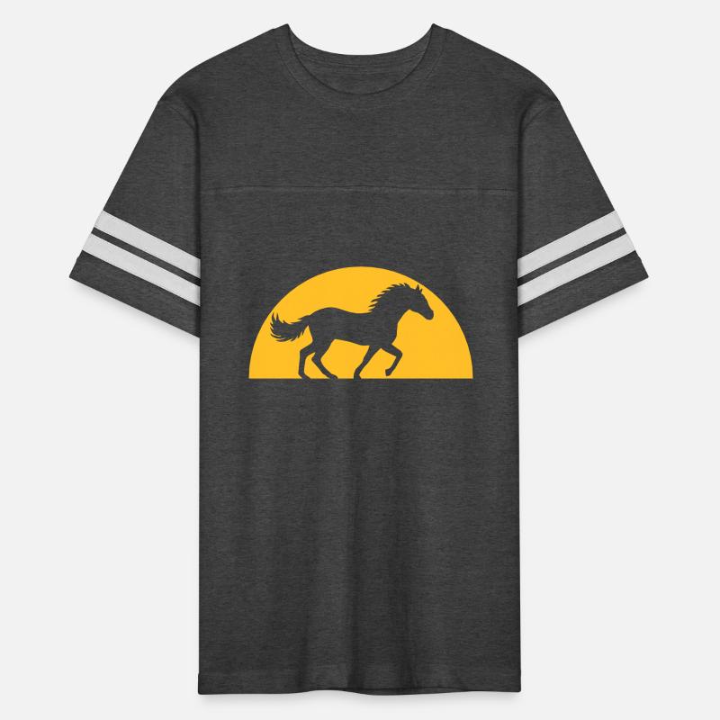 evening sun horse horizon