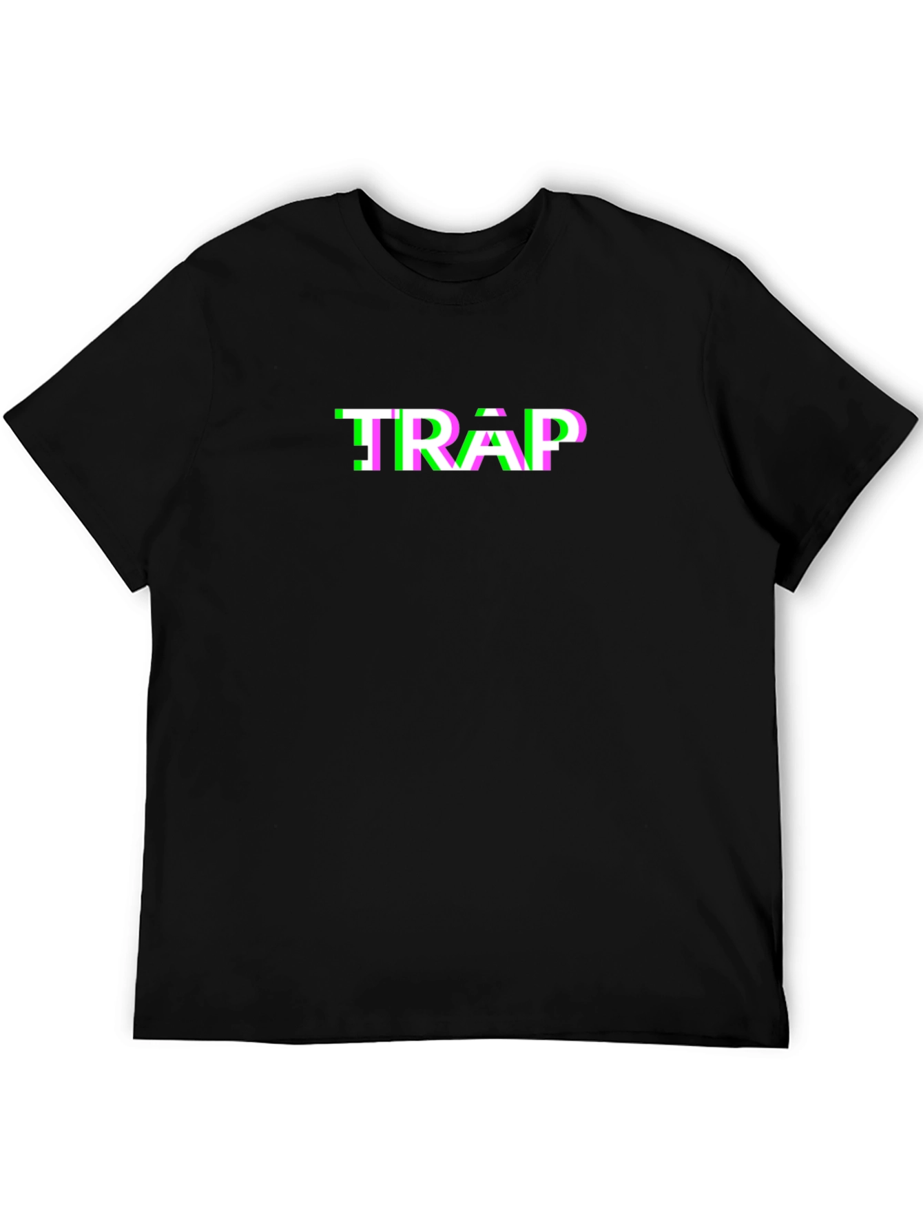 Glitch Trap Graphic Tee - Black