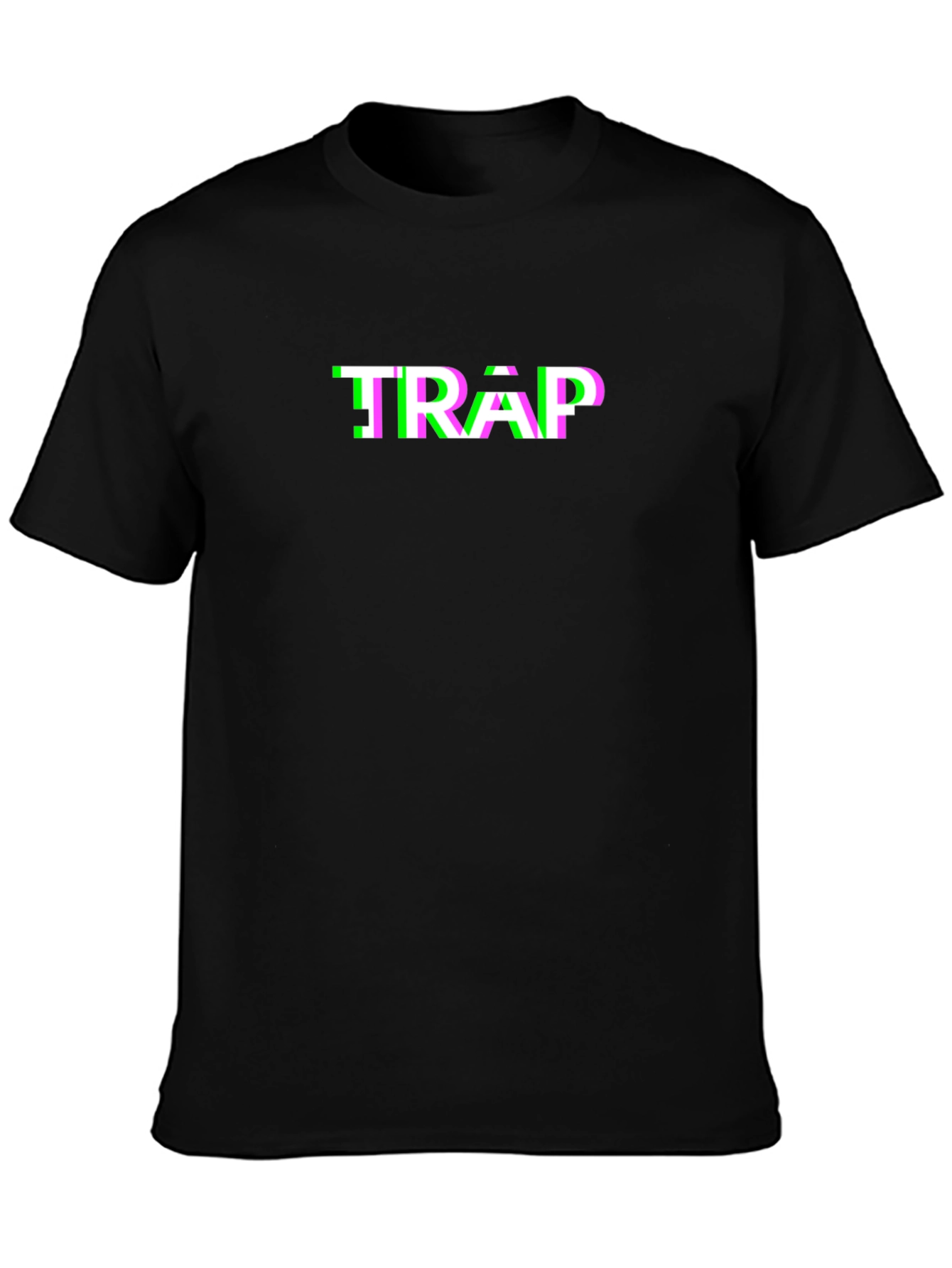 Glitch Trap Graphic Tee - Black