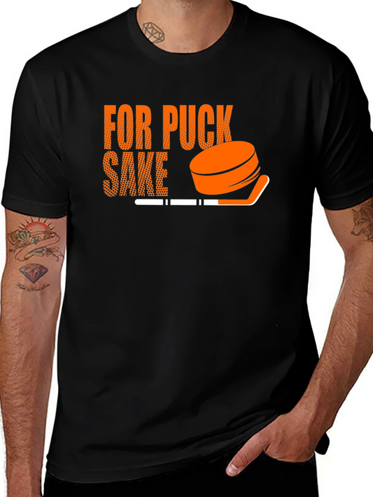 For Puck Sake Hockey T-Shirt - Funny Graphic Tee