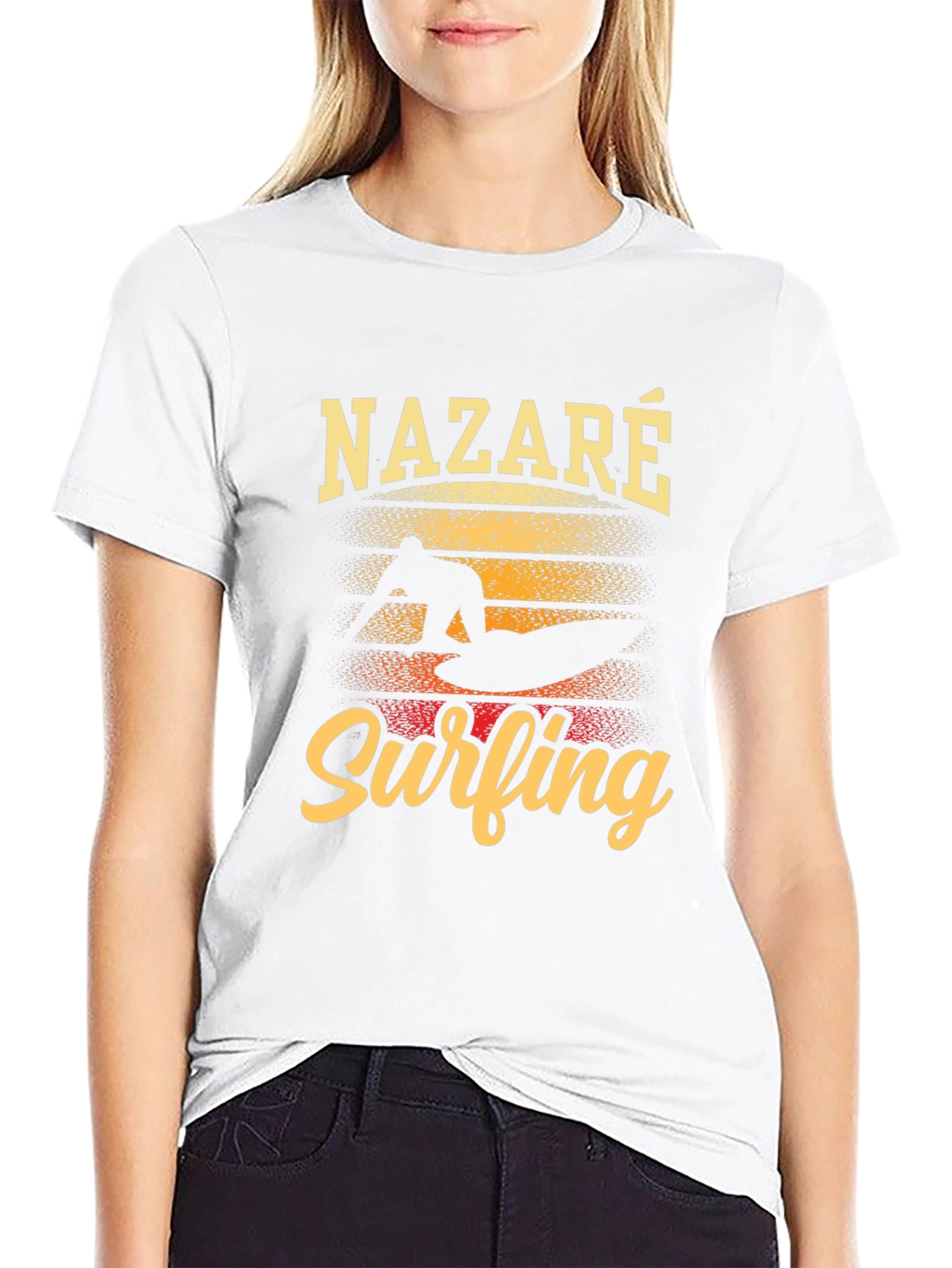 Nazaré Surfing Graphic T-Shirt