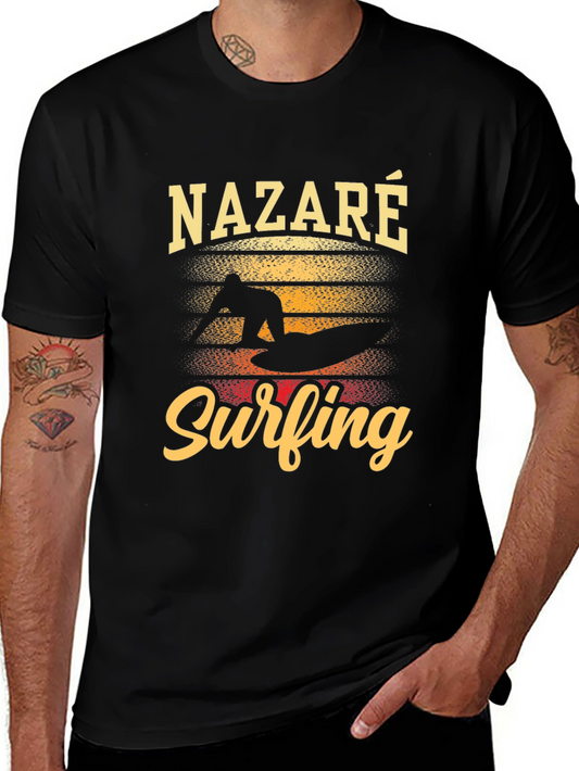 Nazaré Surfing Graphic T-Shirt
