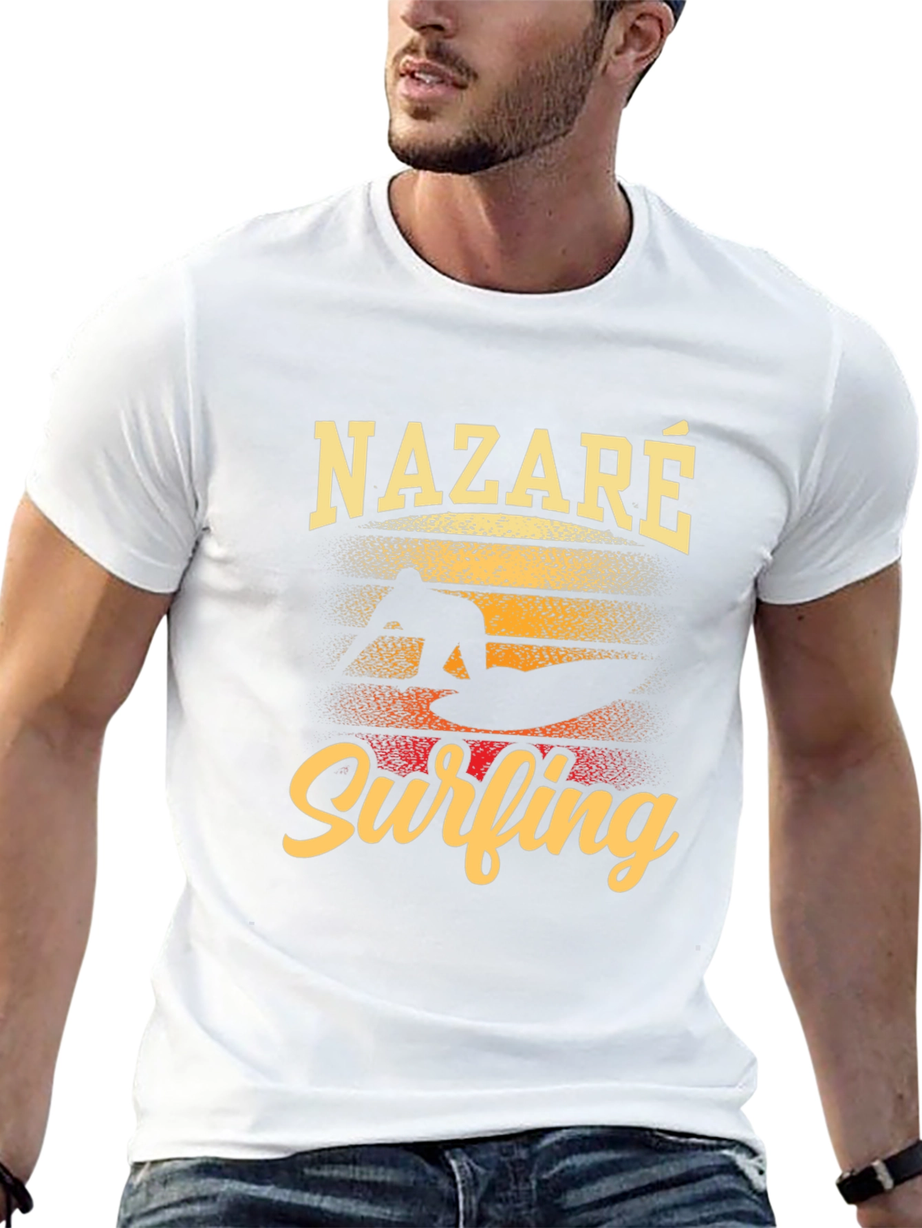 Nazaré Surfing Graphic T-Shirt