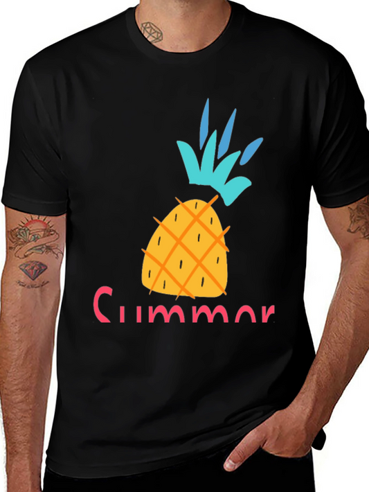 Summer Pineapple Graphic T-Shirt