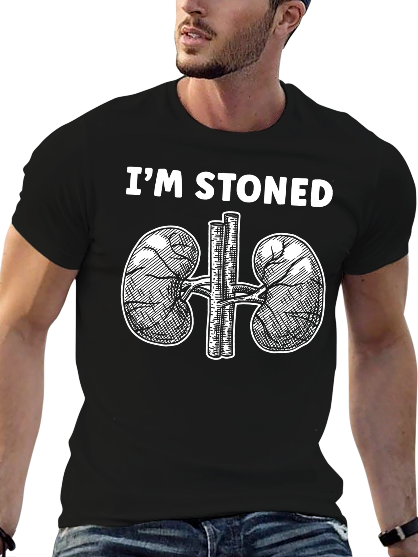 Im Stoned Kidney Humor Graphic Tee