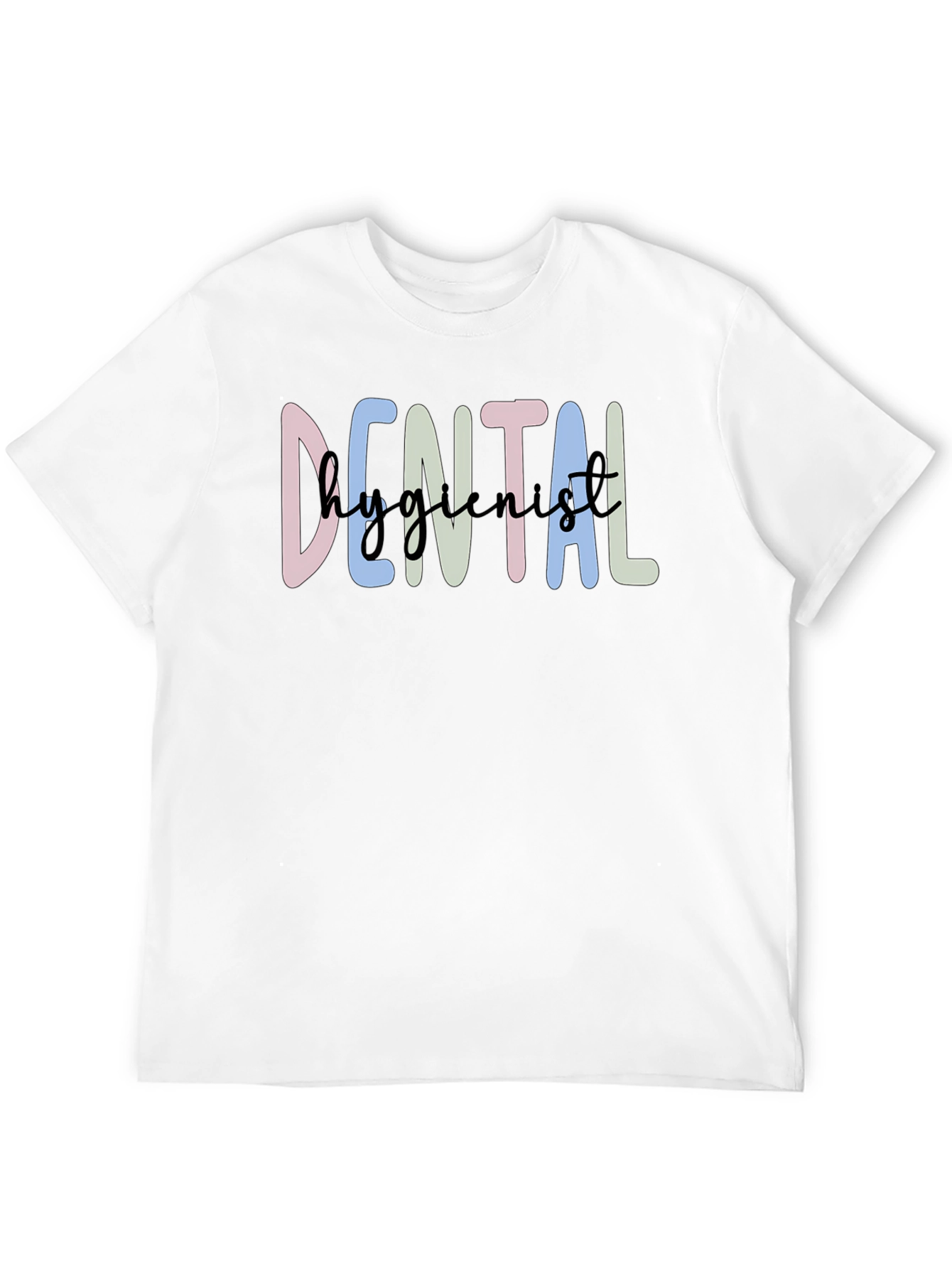 Dental Hygienist T-Shirt - Cute Pastel Design