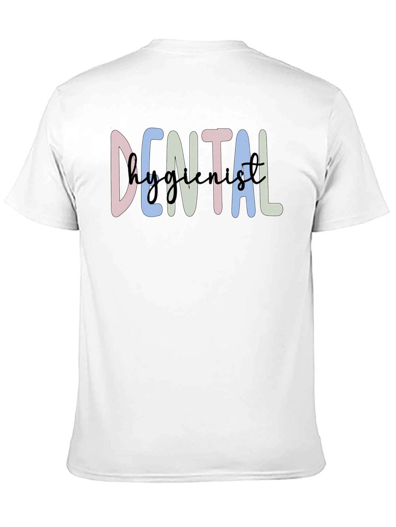 Dental Hygienist T-Shirt - Cute Pastel Design