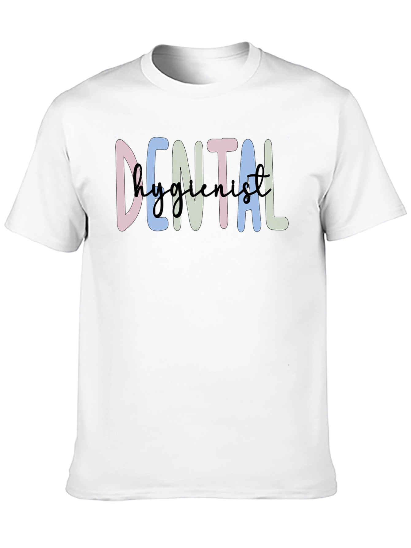Dental Hygienist T-Shirt - Cute Pastel Design